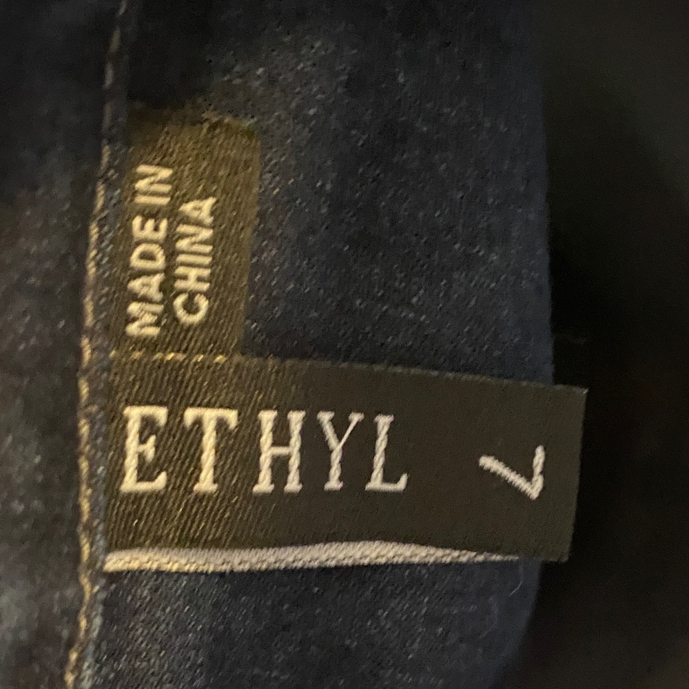 Elegant Dark Denim Trench Coat - Picture 2 of 12